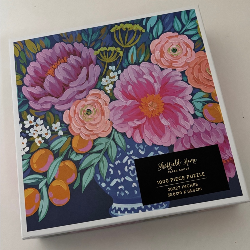 Sheffield‎ Home Paper Goods Floral Spring Pink Jigsaw Puzzle 1000 Piece